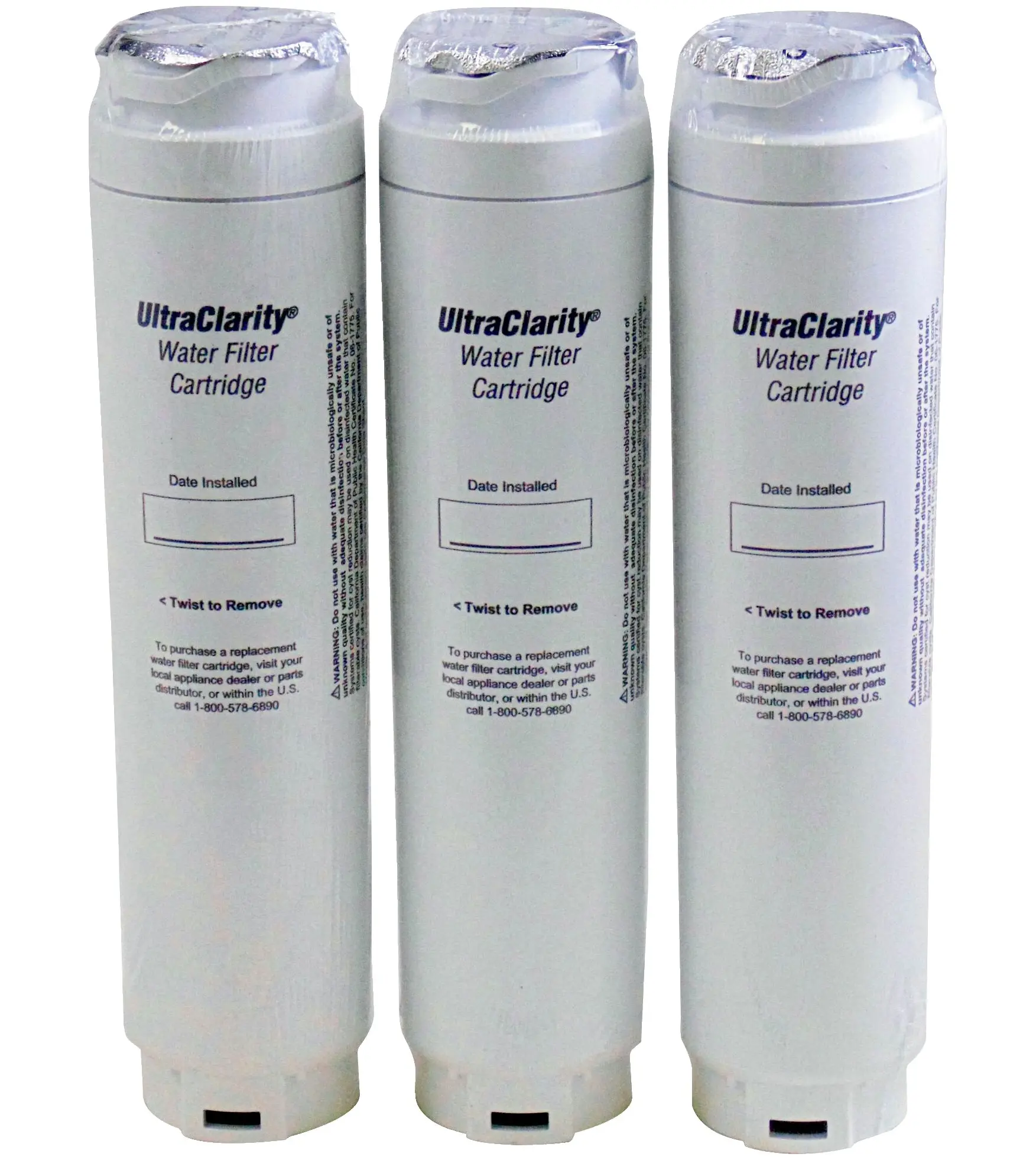 Thermador UltraClarity Water Filter (3 Pack of BORPLFTR10 BORPLFTR30  RA450010  REPLFLTR10  REPLFLTR30) White 11048053 Picture 1