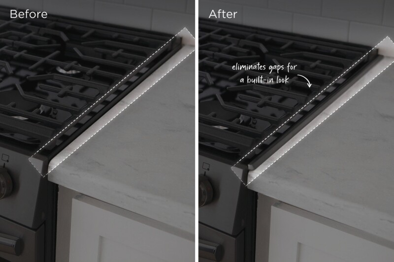 Front Control Gas Range Black Stainless Steel 4-Piece Trim Kit 11NBSTGSDS