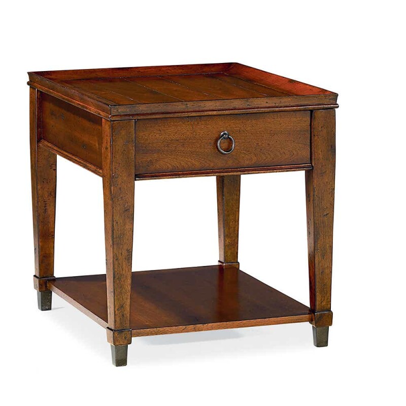La-Z-Boy Sunset Valley Rectangular Drawer End Table Brown 197915 Picture 1