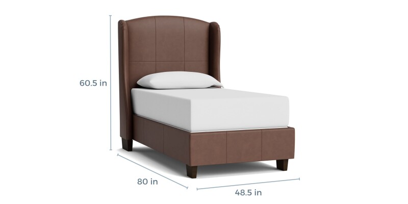 Paris Leather Upholstered Bed 1990K139LKIT60