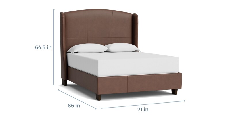 Paris Leather Upholstered Bed 1990K159LKIT55