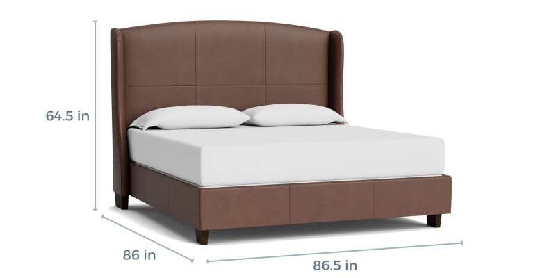 Paris Leather Upholstered Bed 1990K169LKIT52