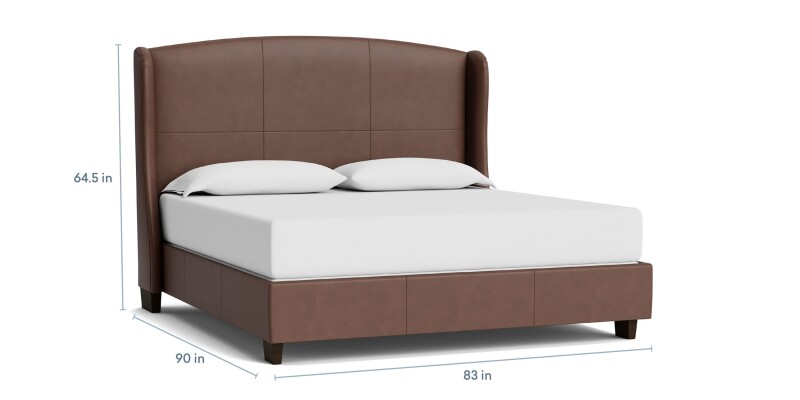 Paris Leather Upholstered Bed 1990K179LKIT57