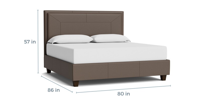 Manhattan Leather Upholstered Bed 1994K169LKIT55