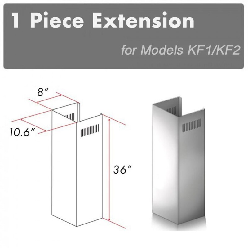 1-36" Chimney Extension for 9 ft. to 10 ft. Ceilings 1PCEXTKF1