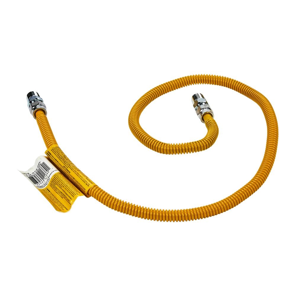 Whirlpool Gas Dryer Connector 4' - 1/2" MIP X 1/2" MIP, 1/2" OD AND 3/8" ID Other 20313148A Picture 1