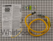 4' Gas Dryer Connector with 3 fittings, sealant, and leak detector 2048KITRC