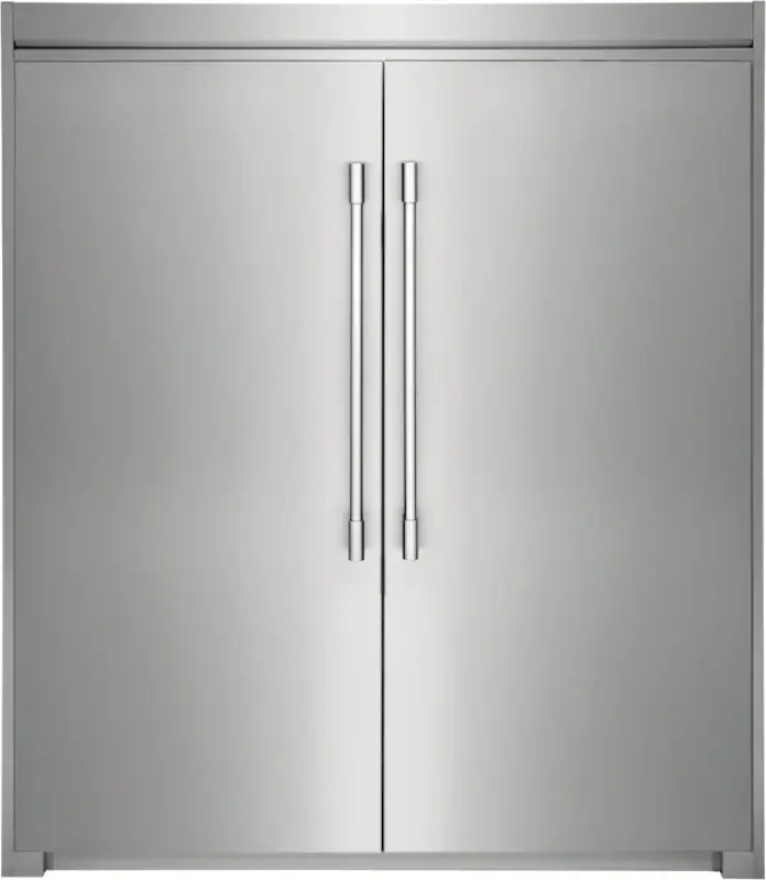 Side-by-Side Column Refrigerator and Freezer Set with Flat Trim Kit 2311P2SDFT