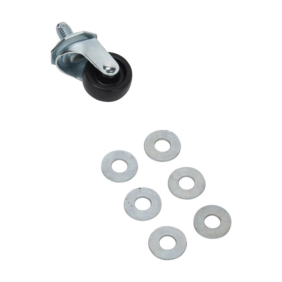 Dryer Caster Wheel Kit That Includes One Black Swivel and Locking Caster 279127