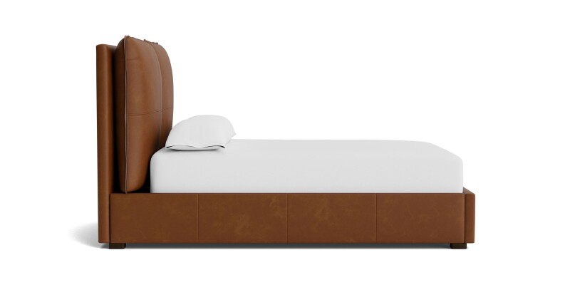 Greer Leather Upholstered Platform Bed 2830KP59LKIT52