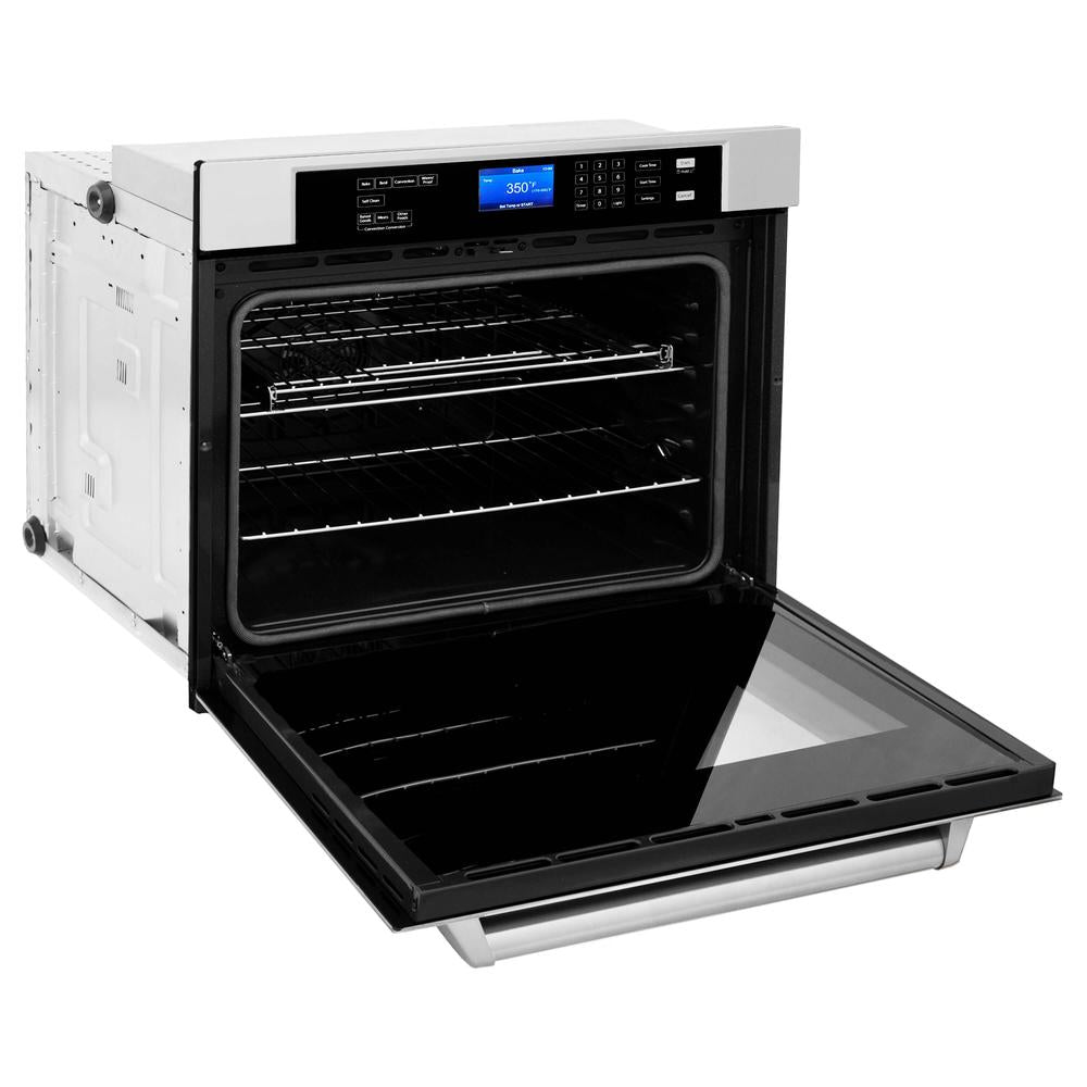 Stainless Steel 30 in. Built-in Convection Microwave Oven and 30 in. Single Wall Oven with Self Clean 2KPMW30AWS30