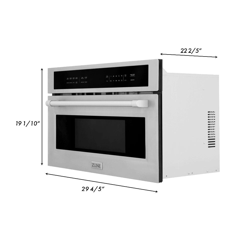 Stainless Steel 30 in. Built-in Convection Microwave Oven and 30 in. Single Wall Oven with Self Clean 2KPMW30AWS30