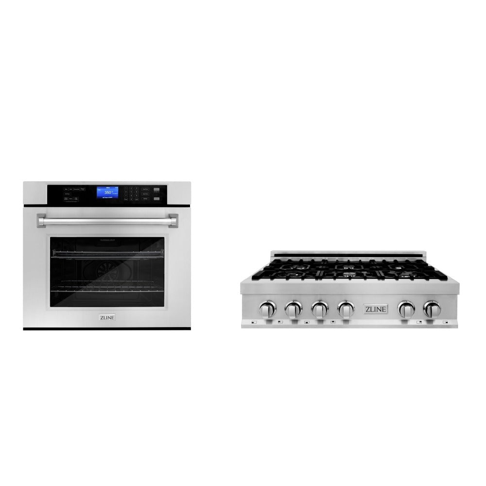 Kitchen Package with 36 in. Stainless Steel Rangetop and 30 in. Single Wall Oven 2KPRTAWS36