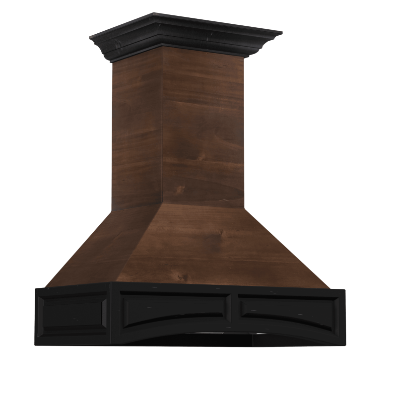 Wooden Wall Mount Range Hood - Includes Dual Remote Motor (321AR-RD) - 42 Inch / 700 321ARRD42