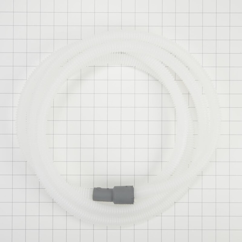 Whirlpool Tall Tub Dishwasher Drain Hose Extension White 3385556 Picture 1