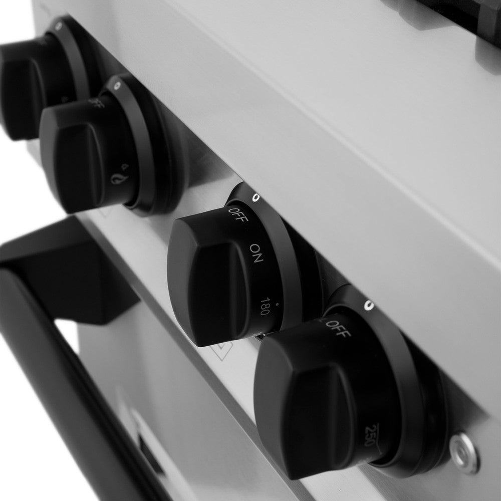 Autograph Edition 48 in. Kitchen Package with Stainless Steel Dual Fuel Range, Range Hood and Dishwasher with Matte Black Accents 3AKPRARHDWM48MB