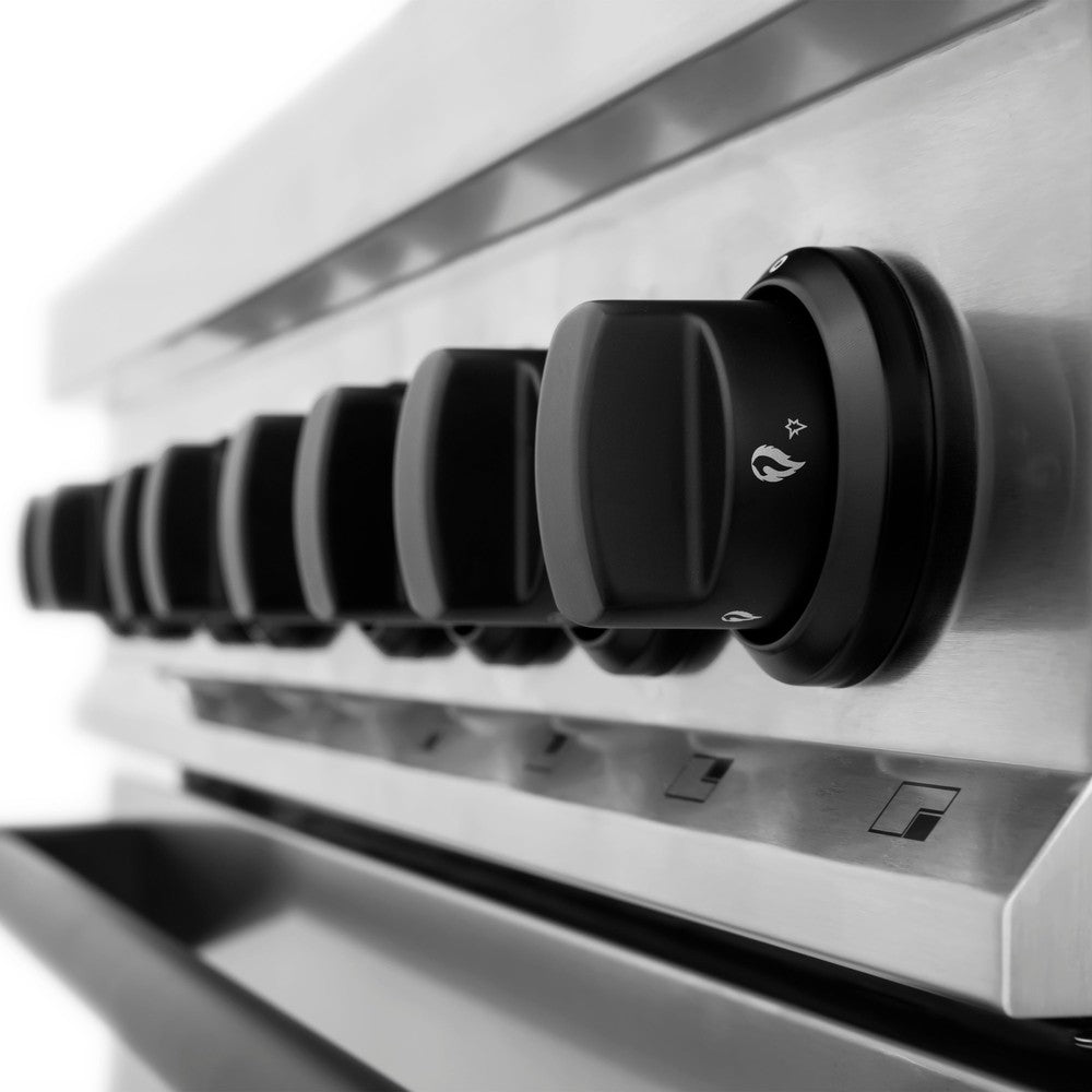 Autograph Edition 48 in. Kitchen Package with Stainless Steel Dual Fuel Range, Range Hood and Dishwasher with Matte Black Accents 3AKPRARHDWM48MB