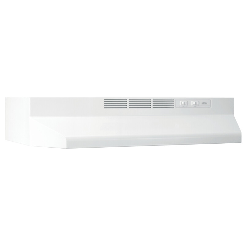 Broan 30-Inch Ductless Under-Cabinet Range Hood White 413001 Picture 1