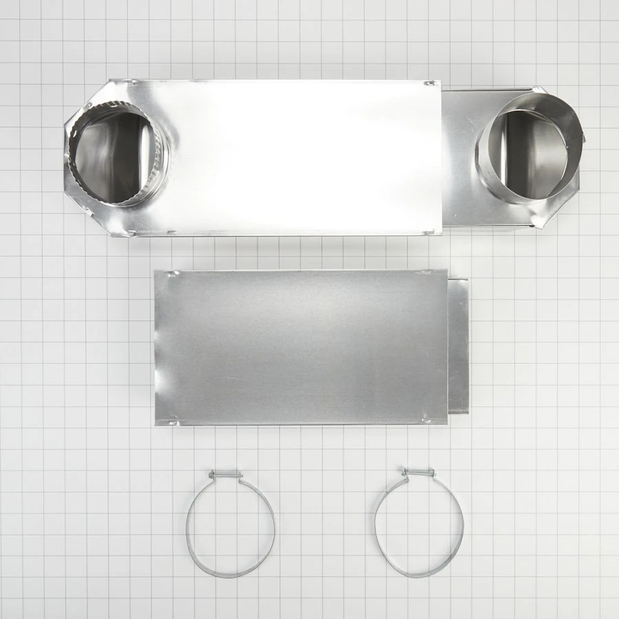 29"-50" Dryer Telescoping Vent Periscope for 2.5" clearance, with 1 male snap-lock fitting and 1 draw-band collar 4396014