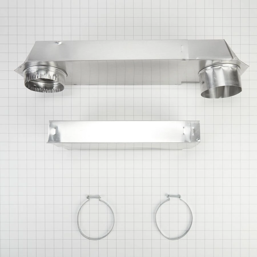 29"-50" Dryer Telescoping Vent Periscope for 2.5" clearance, with 1 male snap-lock fitting and 1 draw-band collar 4396014