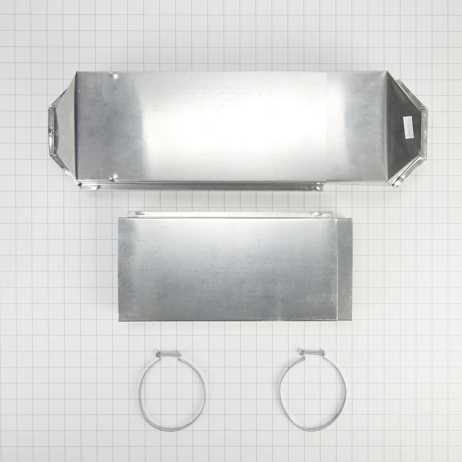 29"-50" Dryer Telescoping Vent Periscope for 2.5" clearance, with 1 male snap-lock fitting and 1 draw-band collar 4396014