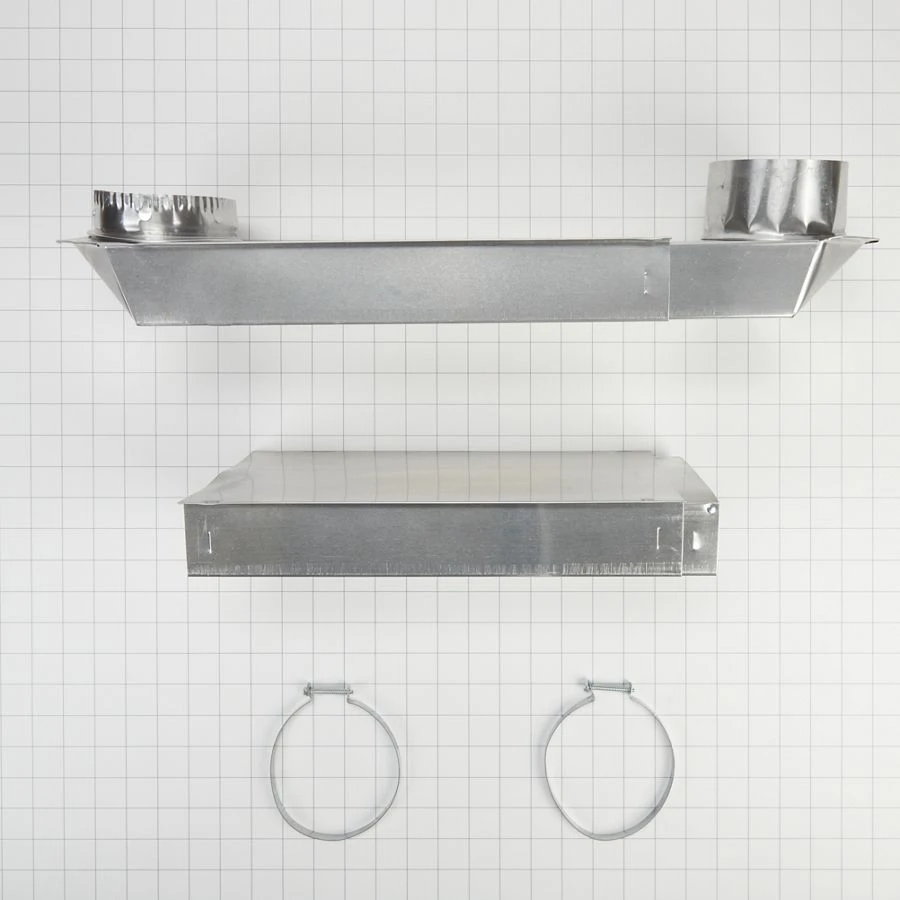 29"-50" Dryer Telescoping Vent Periscope for 2.5" clearance, with 1 male snap-lock fitting and 1 draw-band collar 4396014