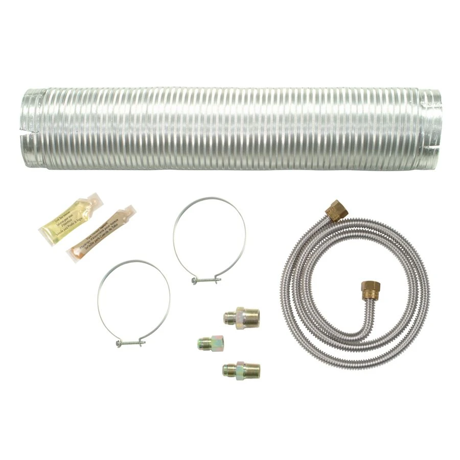 4' Gas Dryer Installation Kit with 8' metal vent and 2 clamps 4396652RB