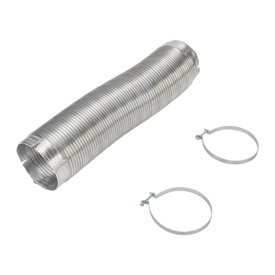 8' Dryer Exhaust Duct Kit with slit-cuff ends for male or female 4" openings, including 2 clamps 4396727RP