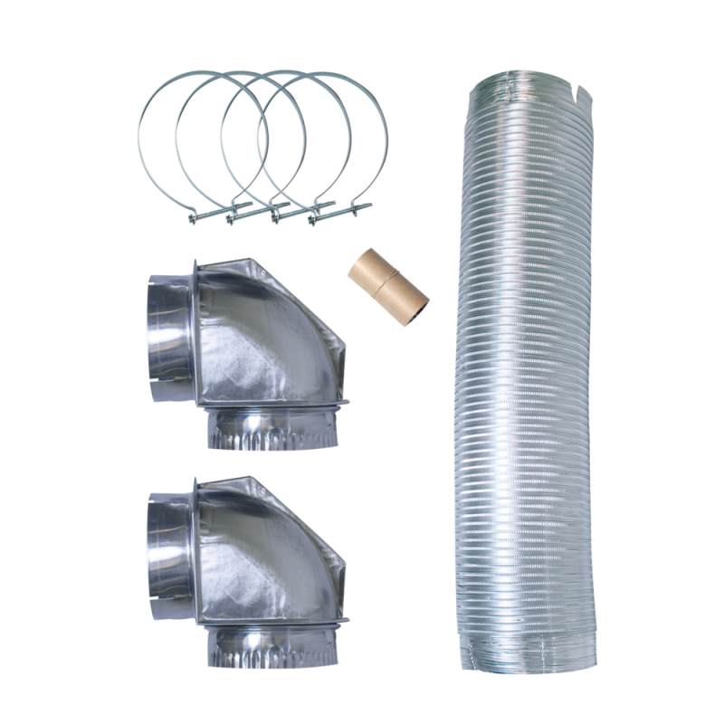 Smart Choice 8' Semi-Rigid Dryer Vent Kit, with 2 Elbows Stainless Steel 5304492448 Picture 1