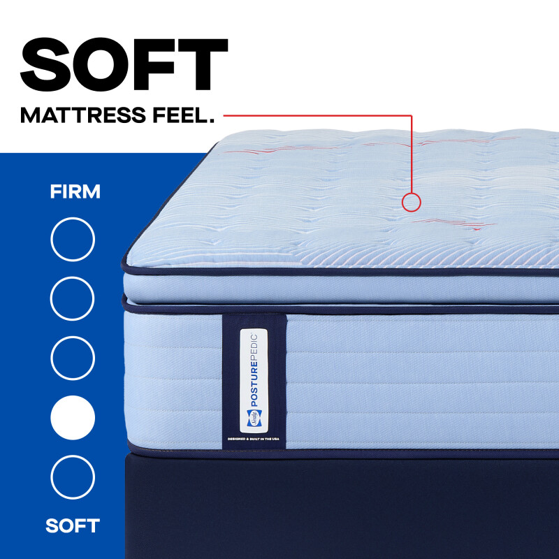 Fayette Euro Pillow Top Soft Cal King 53239062