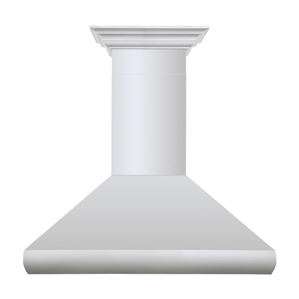 Professional Convertible Vent Wall Mount Range Hood with Crown Molding (587CRN) - 30 Inch 587CRN30