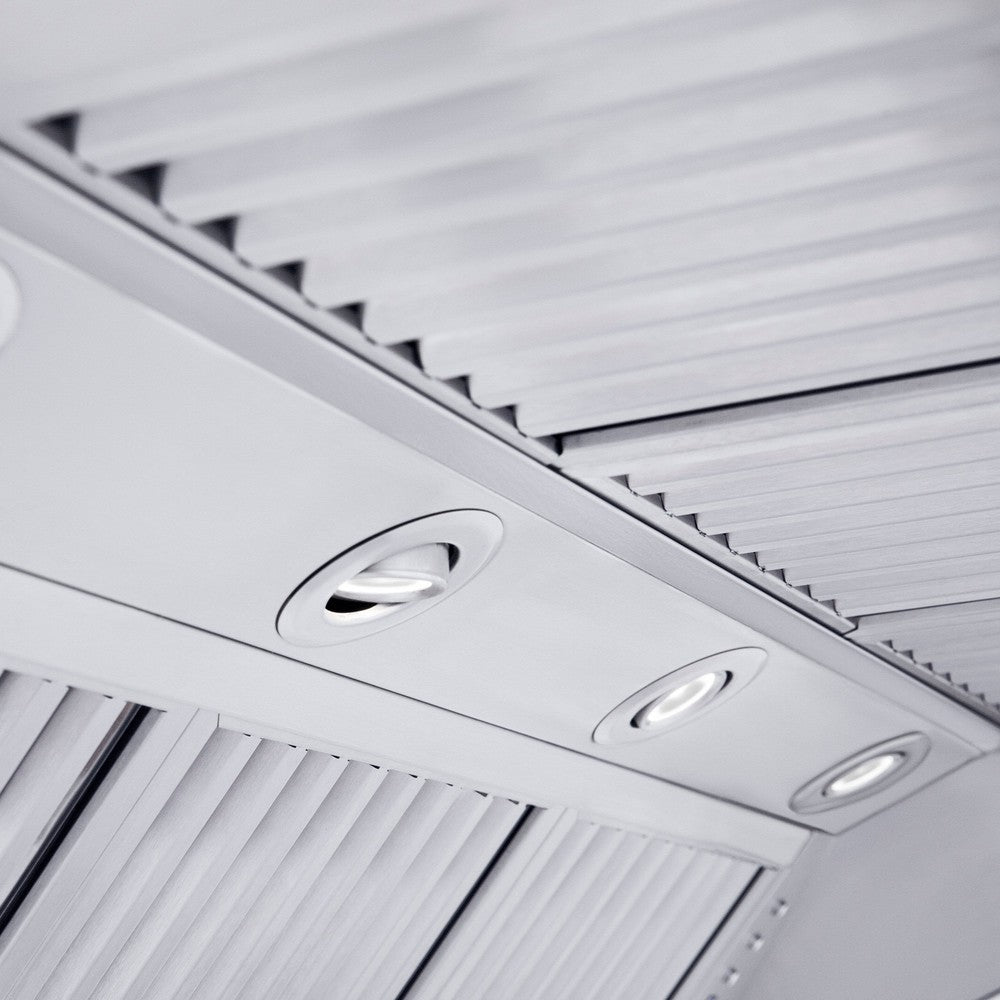 Professional Convertible Vent Wall Mount Range Hood with Crown Molding (587CRN) - 30 Inch 587CRN30