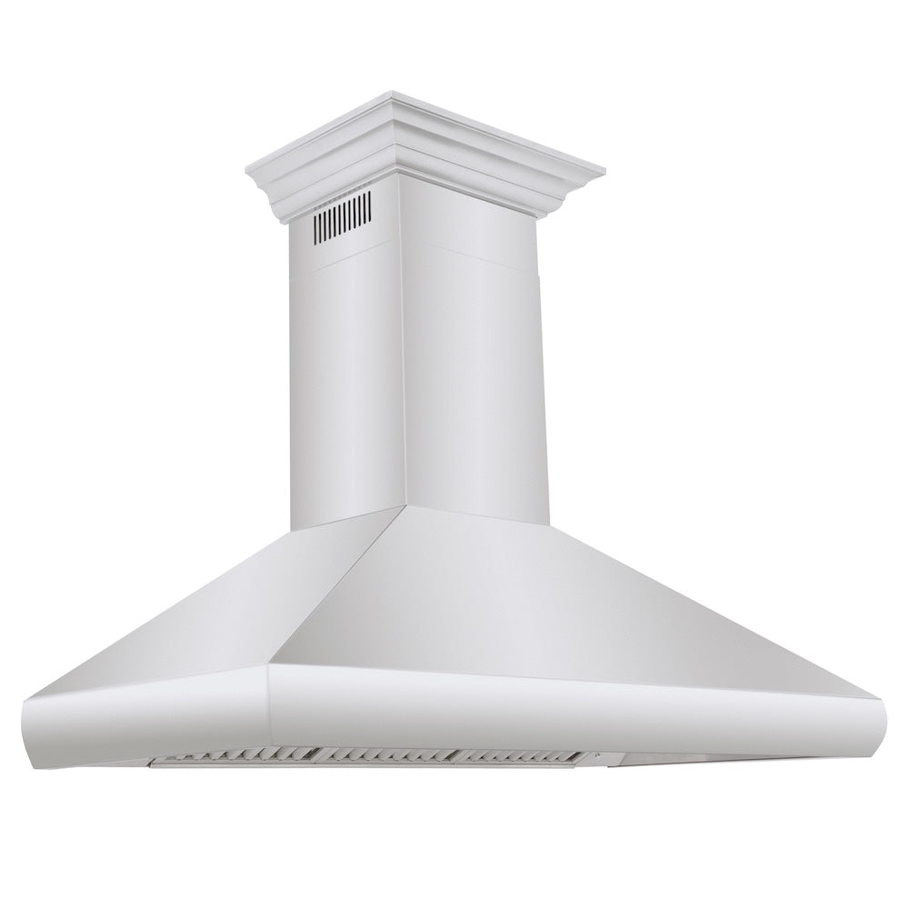 48" Professional Convertible Vent Wall Mount Range Hood with Crown Molding - 48 Inch 587CRN48