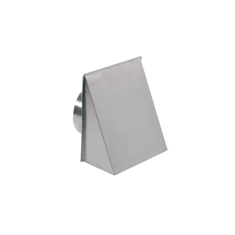 ALUMINUM WALL CAP FOR 8" ROUND DUCT WITH BACKDRAFT DAMPER 643