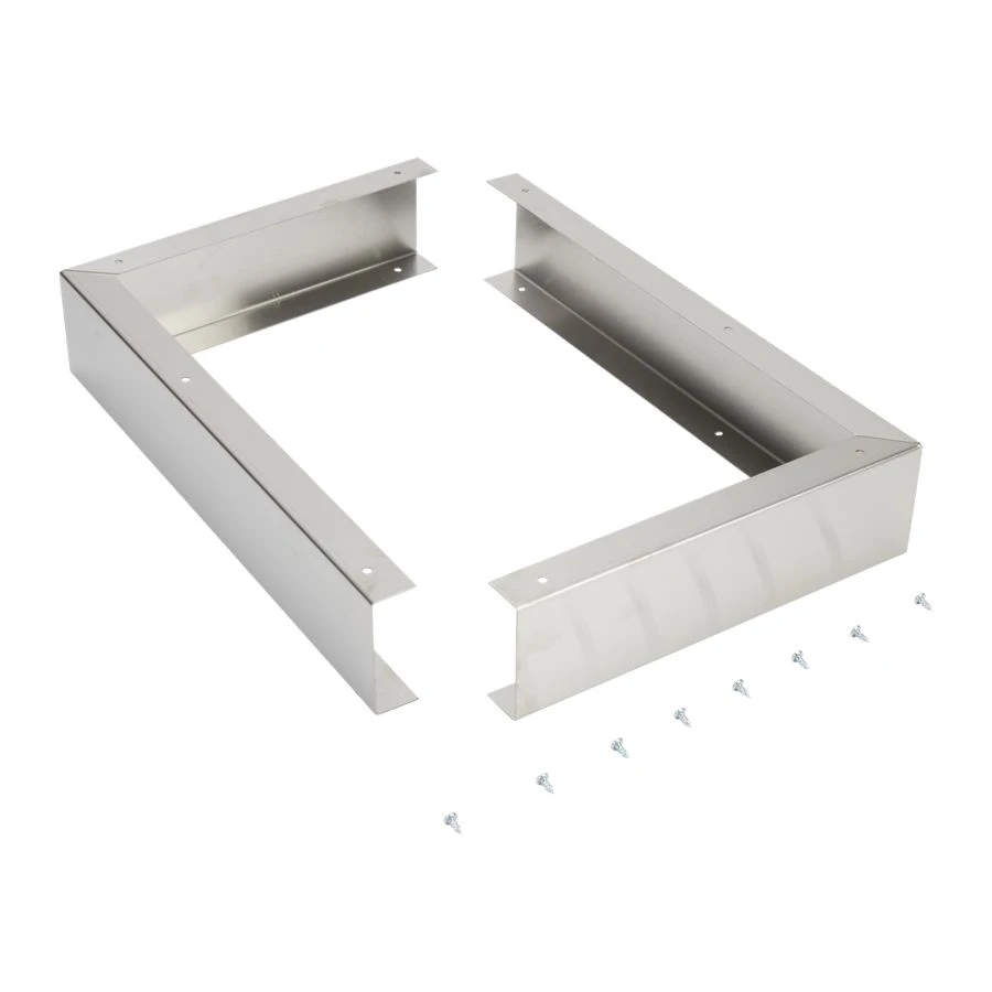 Microwave Side Panel Kit, Stainless Steel, For 36" W Openings Under 12" Cabinets, Fits 30" Jmc2430ds And Jmc2430dp 8171339