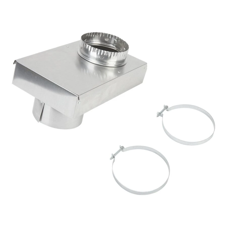 0"-5" Dryer Exhaust Periscope Kit for 2.5" clearance, with 1 male fitting, 1 extra-long draw band collar, and 2 clamps 8171587RP