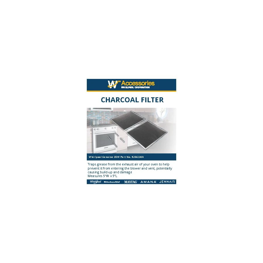 Over-The-Range Microwave Charcoal Filter 8206230A