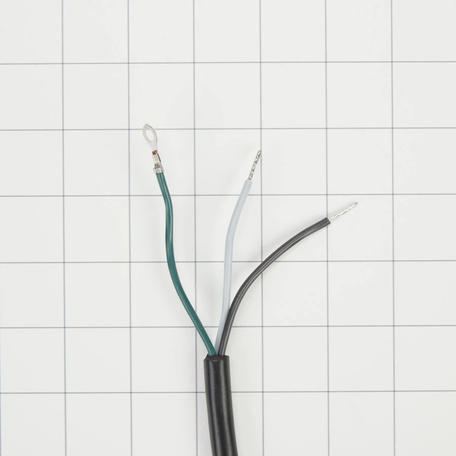 Dishwasher Water Line Installation Kit with 6' braided hose, 3/8" compression fitting, washers, and 5' 3-prong cord 8212488RC