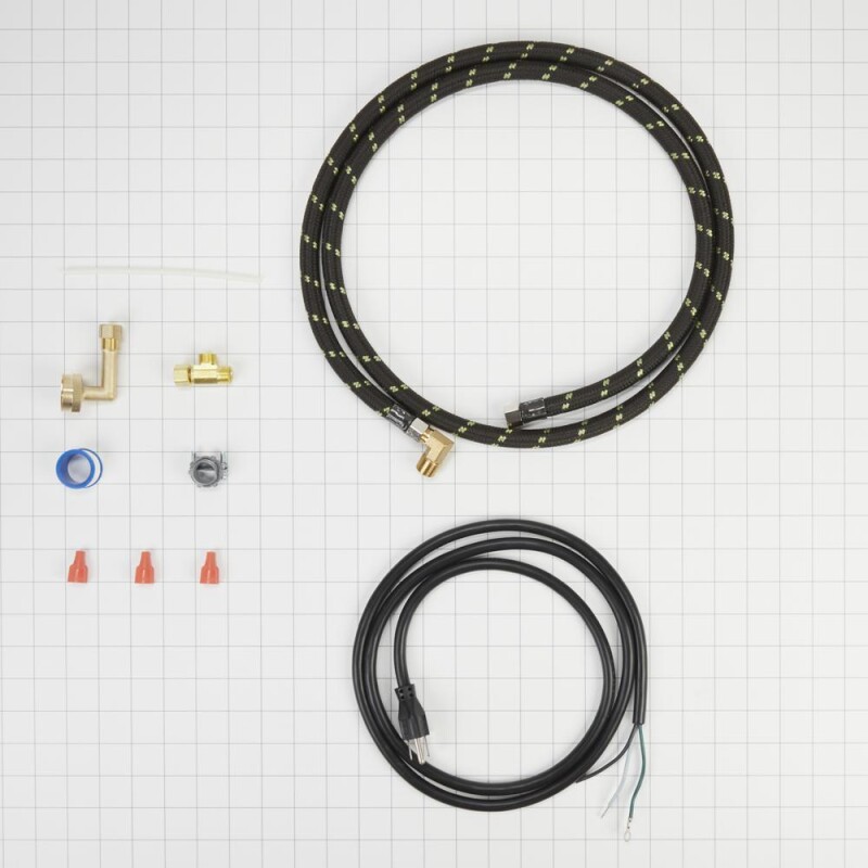 Whirlpool Dishwasher Water Line Installation Kit Black 8212488RC Picture 1