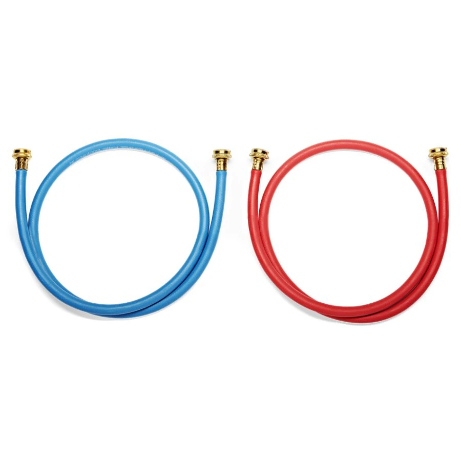 5' Rubber washer fill hoses rated 1000 PSI with 2 female connections and built-in O-Rings - 2 pack 8212545RP
