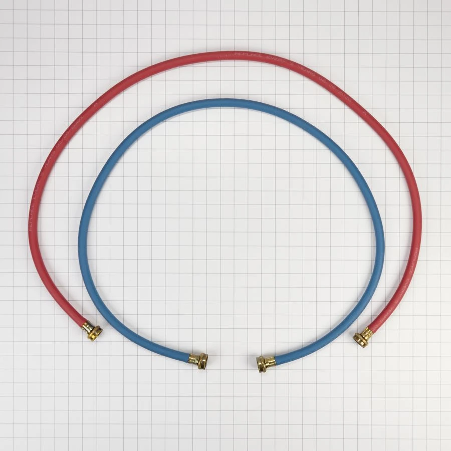 5' Rubber washer fill hoses rated 1000 PSI with 2 female connections and built-in O-Rings - 2 pack 8212545RP