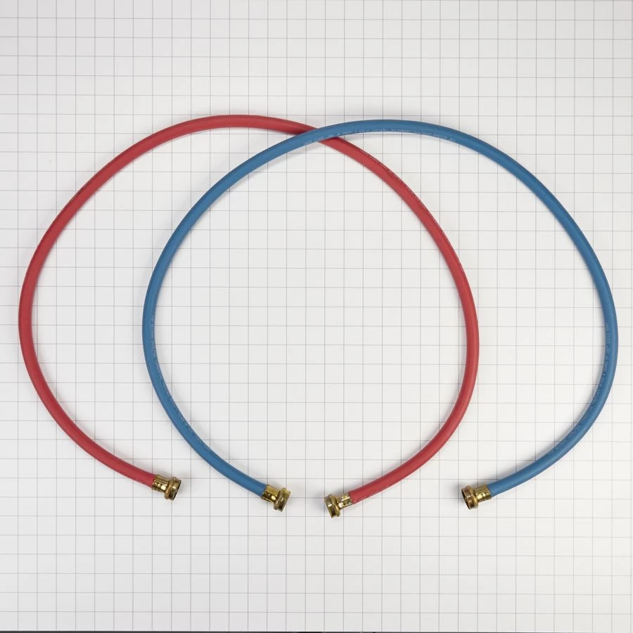 5' Rubber washer fill hoses rated 1000 PSI with 2 female connections and built-in O-Rings - 2 pack 8212545RP