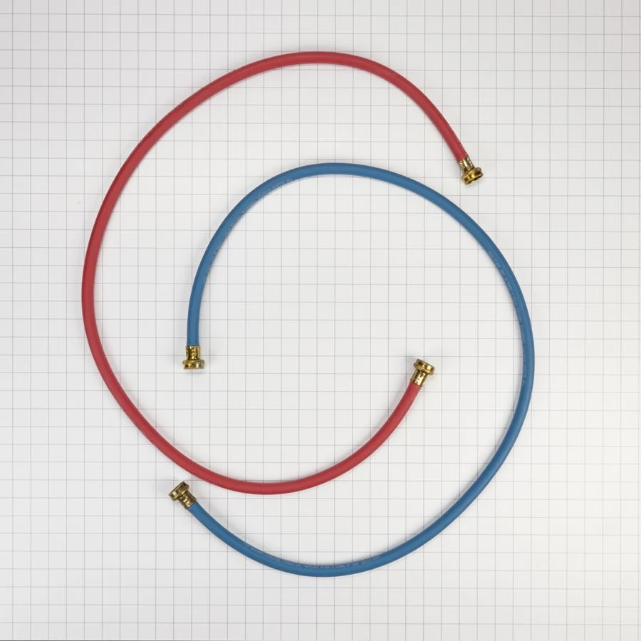 5' Rubber washer fill hoses rated 1000 PSI with 2 female connections and built-in O-Rings - 2 pack 8212545RP