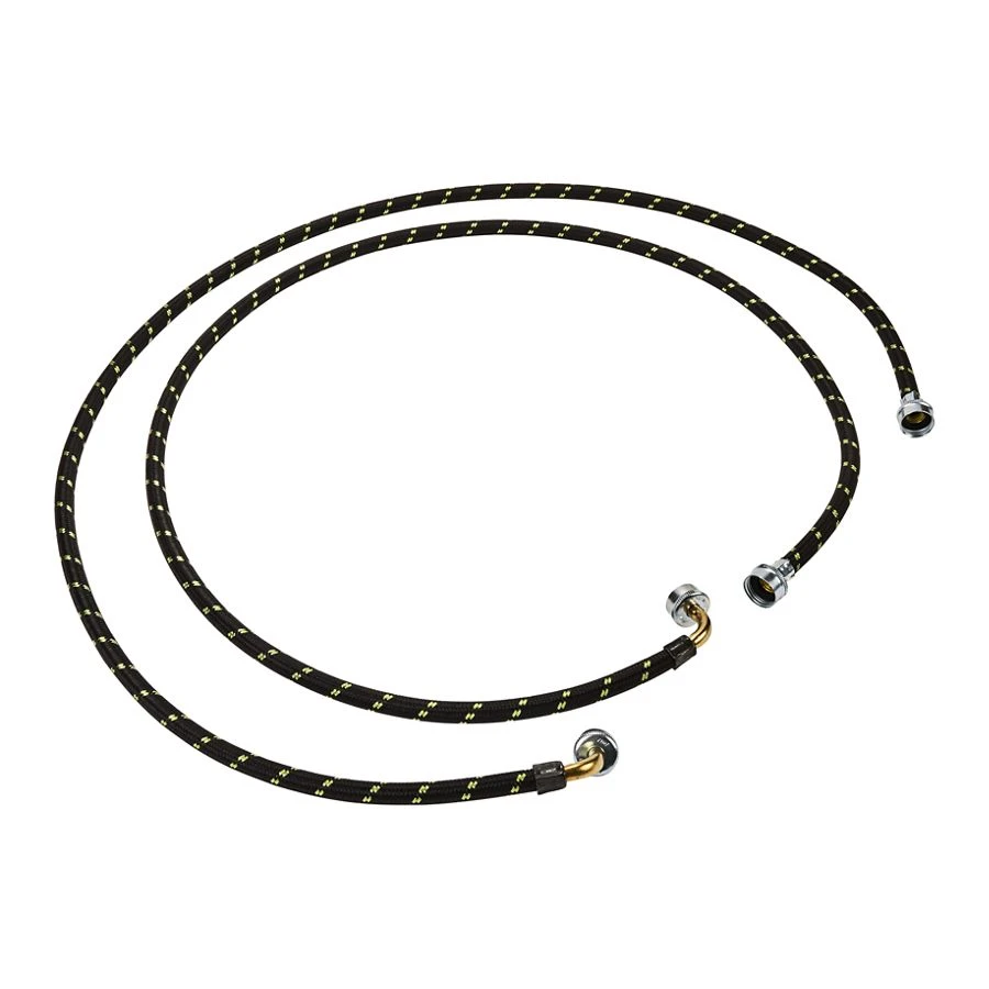 6' braided washer fill hoses rated 1500+ PSI with two female connections, and built-in O-Rings - 2 pack 8212638RC