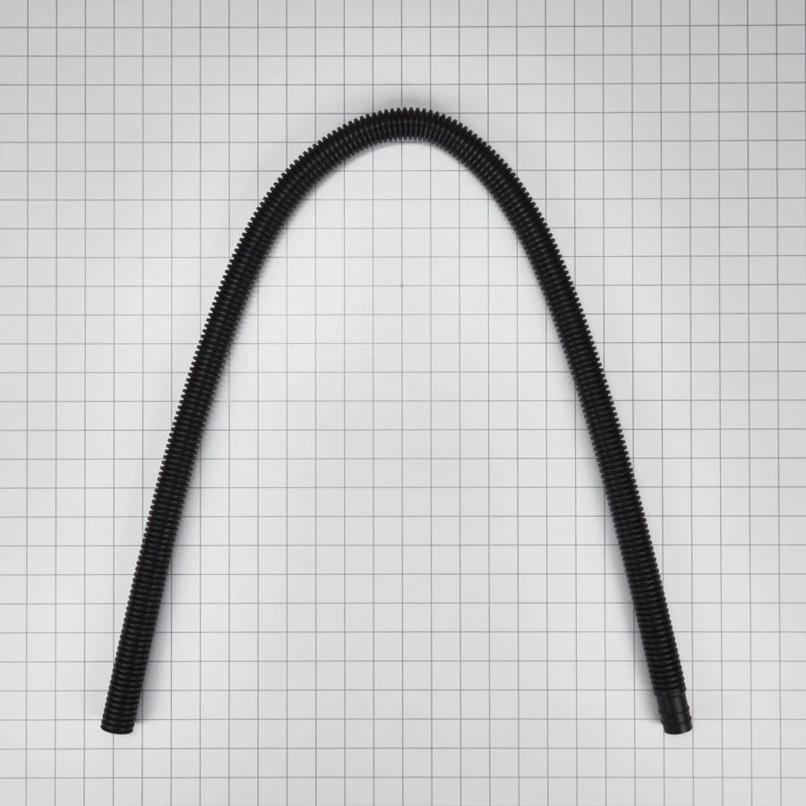 4' Black flexible washer drain hose extension with molded end (fits Duet, Performance, Cabrio, Bravos) - 1 pack 8318155