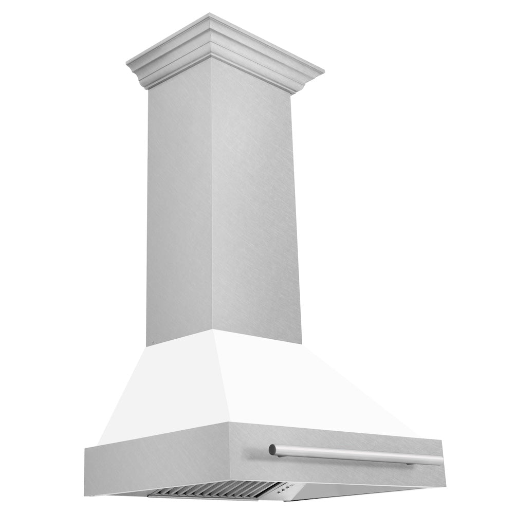 30" DuraSnow® Stainless Steel Range Hood with Color Shell Options (8654SNX-30) Matte 8654SNXWM30
