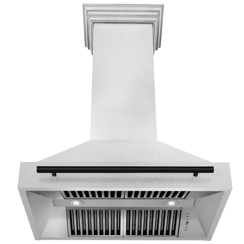 36"Autograph Edition DuraSnow® Stainless Steel Range Hood with DuraSnow® Stainless Steel Shell (8654SNZ-36) Matte 8654SNZ36MB