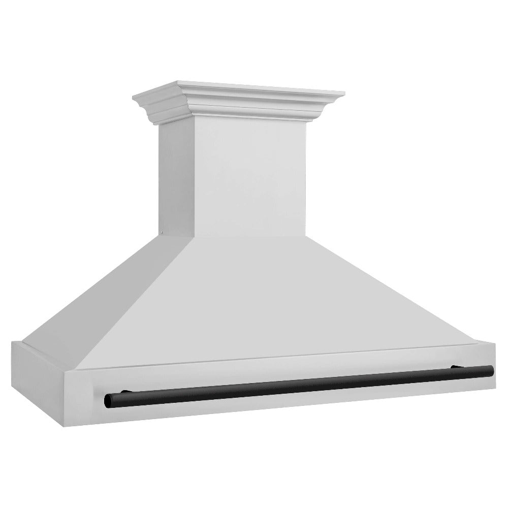 48"Autograph Edition Stainless Steel Range Hood with Stainless Steel Shell and Matte Black Handle 8654STZ48MB