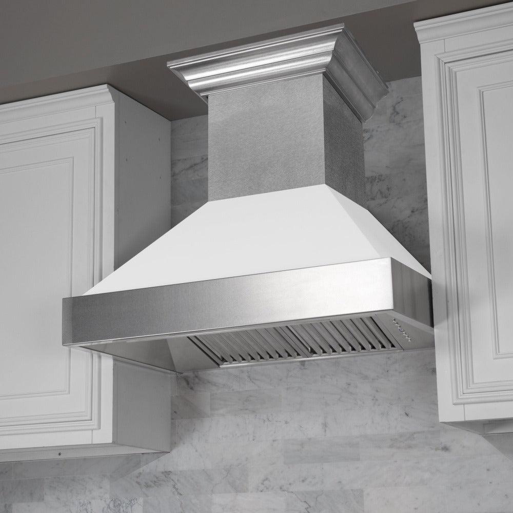 30" Ducted DuraSnow® Stainless Steel Range Hood with Matte Shell 8654WM30
