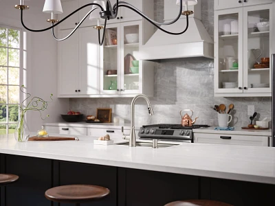Nolia One-Handle High Arc Pulldown Kitchen Faucet 87071SRS